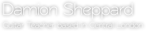 Damion Sheppard, Guitar Teacher based in Central London